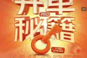 淘宝开单秘籍PRO，量身定制淘天实战陪跑计划，告别做店迷茫、快速突破运营瓶颈期（更新6月）