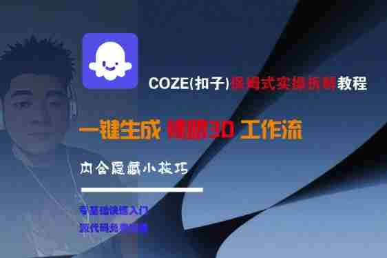 COZE(扣子)保姆式实操拆解教程，一键生成裸眼3D工作流，内合隐藏小技巧