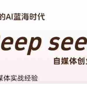 普通人利用Deepseek自媒体创业，零基础友好，小白的AI蓝海时代