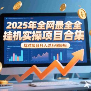 （15303期）2025年挂机实操项目实操演练，挂机类型，AI直播类型，轻资产创业类型…
