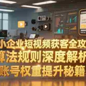 （15326期）中小企业短视频获客全攻略，算法规则深度解析，账号权重提升秘籍