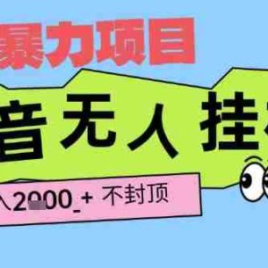2025最新抖音暴力挂G撸金项目，单号产出2k+ ，小白当天也能拿结果，长期稳定做的项目【揭秘】