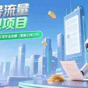 （15340期）公众号流量主变现项目，新手日入四位数，含爆文写作全攻略(更新25年7月)