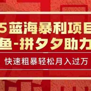 （15359期）2025 最新闲鱼蓝海暴利项目 快速粗暴单号日入1000+，保姆级教程