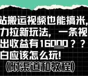 b站掘金计划？搬运视频也能挣拉新的收益，小白应该怎么玩！
