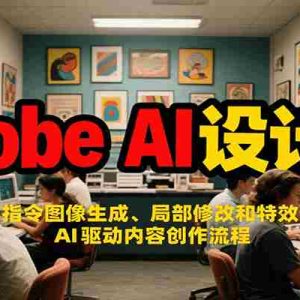 Adobe AI设计课：文本指令图像生成、局部修改和特效设计，AI驱动内容创作流程