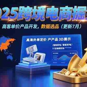 （15512期）2025跨境电商掘金：蓝海市场定位，高客单价产品开发，数据选品(更新7月)
