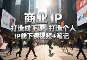 商业IP打造线下课，打造个人 IP线下课视频+笔记