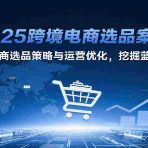 2025跨境电商选品案例，跨境电商选品策略与运营优化，挖掘蓝海市场
