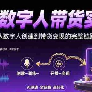 （15548期）AI数字人+带货实战：从数字人创建到带货变现的完整链路