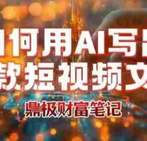 如何用AI写出高赞爆款文案，用ai高效做出爆款短视频文案