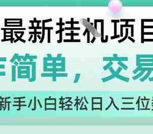 最新挂G项目，人人可上手，操作简单， 每天24小时自动运行轻松日入三位数【揭秘】