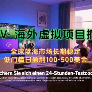 （15646期）海外虚拟掘金】日赚100-200美金，自己在家就可以闷声发大财，长期可做