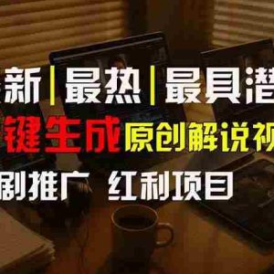 （15658期）短剧推广新思路，AI一键生成原创解说视频，10分钟产出100条，30天赚了5.5w