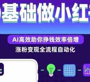 0基础如何做涨粉变现的小红书，AI高效助你賺钱效率倍增
