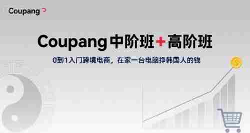 Coupang中阶班+高阶班,0到1入门跨境电商,在家一台电脑挣韩国人的钱