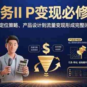 （15728期）财务IP变现必修课：从定位策略、产品设计到流量变现形成完整闭环