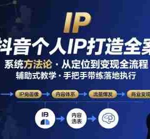 抖音个人IP系统落地实操大课，实操课程，辅助落地