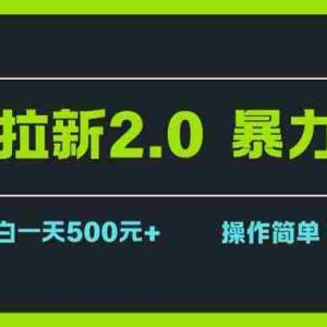 （15759期）网盘拉新2.0，暴力玩法，新手小白一天轻松500，操作简单
