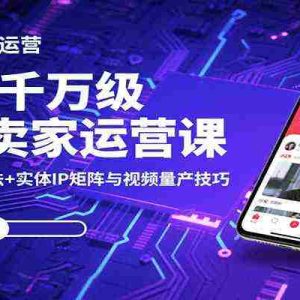 2025千万级电商卖家运营课：小红书/TK打法+实体IP矩阵与视频量产技巧