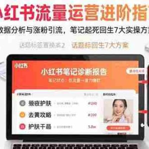 （15827期）小红书流量运营进阶指南，数据分析与涨粉引流，笔记起死回生7大实操方案