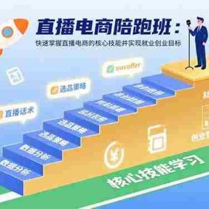 （15900期）直播电商陪跑班：快速掌握直播电商的核心技能并实现就业/创业目标