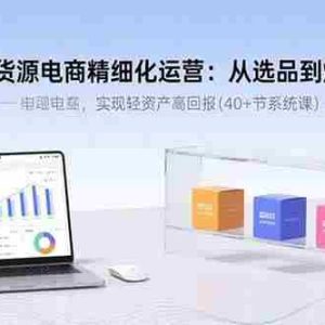 （15896期）无货源电商精细化运营：从选品到爆款，实现轻资产高回报(40+节系统课)
