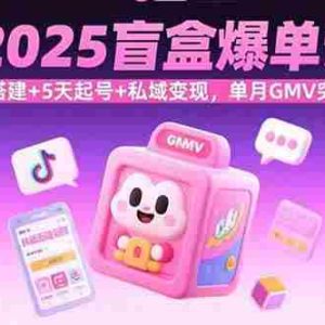 （15922期）2025盲盒爆单课，抖店搭建+5天起号+私域变现，单月GMV突破10万