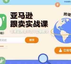 亚马逊跟卖实战课，零基础跨境开店实操教学