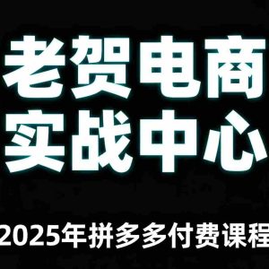 老贺电商2025年拼多多付费课程，用通俗易懂的方法告诉你多多怎么玩