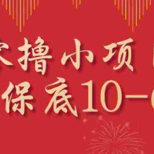零撸小项目，一个账号保底10-63元，适合新手小白操作，能多账号领低保