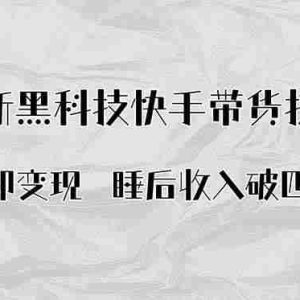 （15998期）搬运即变现！最新黑科技快手带货Ai搬运技术，睡后收入破四位数