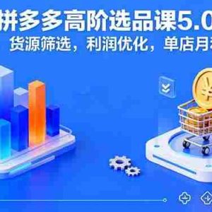 （16019期）2025拼多多高阶选品课5.0：爆品模型，货源筛选，利润优化，单店月利3万+