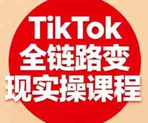 TikTok全链路变现实操课程，全方位助力学员掌握TK变现技能