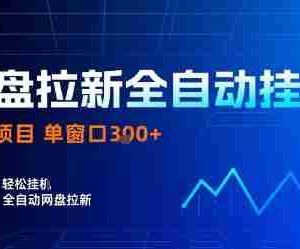 网盘拉新全自动挂G，独家技术，操作简单，自动完成拉新任务，单窗口3张【揭秘】