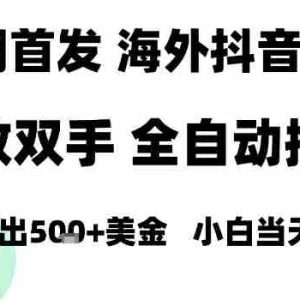 海外抖音无人直播，单日产出1.5k+，长期稳定，新手可玩，无脑操作【揭秘】