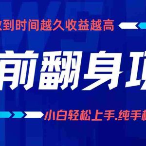 年前翻身项目，新手小白月入3w+，纯手机一条龙实操玩法