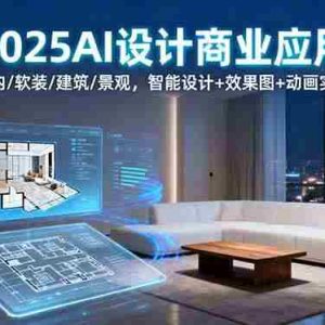 （16052期）2025AI设计商业应用：室内/软装/建筑/景观，智能设计+效果图+动画实战
