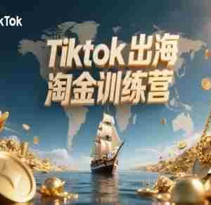 Tiktok出海淘金训练营，跨境电商TK实战变现