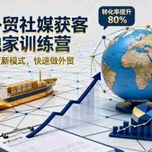 外贸社媒获客独家训练营，外贸新模式，快速做外贸