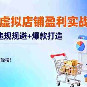（16387期）淘宝虚拟店铺盈利实战：定位+违规规避+爆款打造，月入过万很轻松！