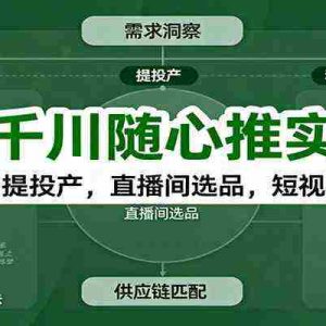 新号千川随心推实操课：全域起号，提投产，直播间选品，短视频付费拉爆