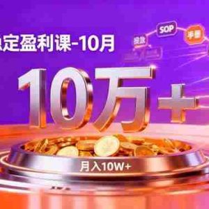 （16413期）拼多多稳定盈利课-10月，强付费SOP+微付费高投产+活动矩阵，单店月入10万+