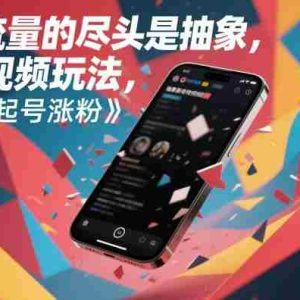 流量的尽头是抽象，抽象新奇特短视频玩法，快速起号涨粉